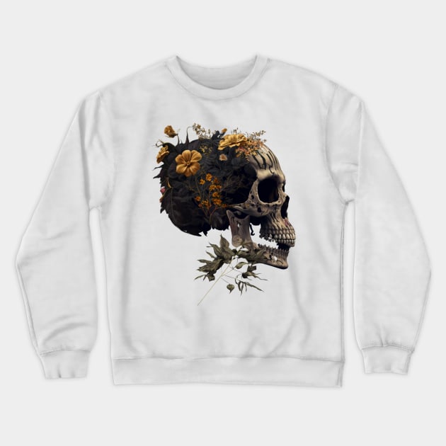 Sugar skull, skull with flowers. Crewneck Sweatshirt by AbstractArt14